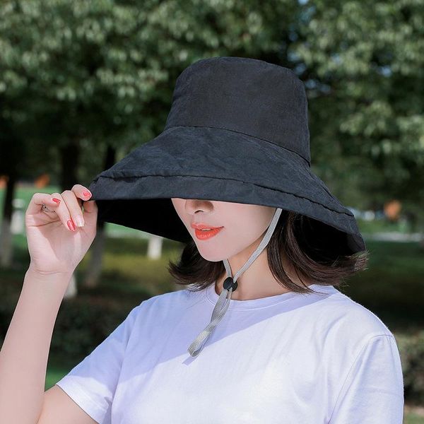 wide brim hats big fisherman hat women summer outdoor sun foldable net red peach skin velvet basin, Blue;gray
wide brim hats big fisherman hat women summer outdoor sun foldable net red peach skin velvet basin, Blue;gray