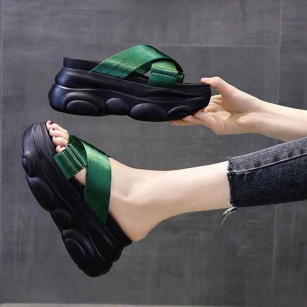 slippers thick-soled women's shoes summer fashion trend slope-heeled high-heeled casual sandals and, Black
slippers thick-soled women's shoes summer fashion trend slope-heeled high-heeled casual sandals and, Black