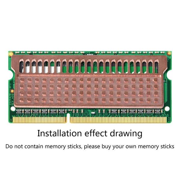 fans & coolings notebook memory heat sink copper heatsink ultra-thin dissipation cooler for ddr1 ddr2 ddr3 ddr4 laptop