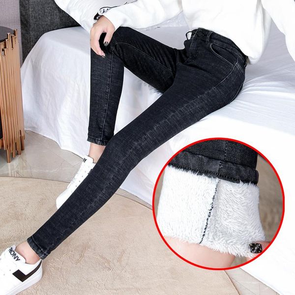 women's jeans plus size velvet thicken mom black stretch skinny woman office lady pencil pants denim trousers winter, Blue
women's jeans plus size velvet thicken mom black stretch skinny woman office lady pencil pants denim trousers winter, Blue