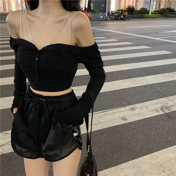 black tight strap women's summer backless sleeveless vest with bottoming short slim section lady girl party club shirt 210319
black tight strap women's summer backless sleeveless vest with bottoming short slim section lady girl party club shirt 210319