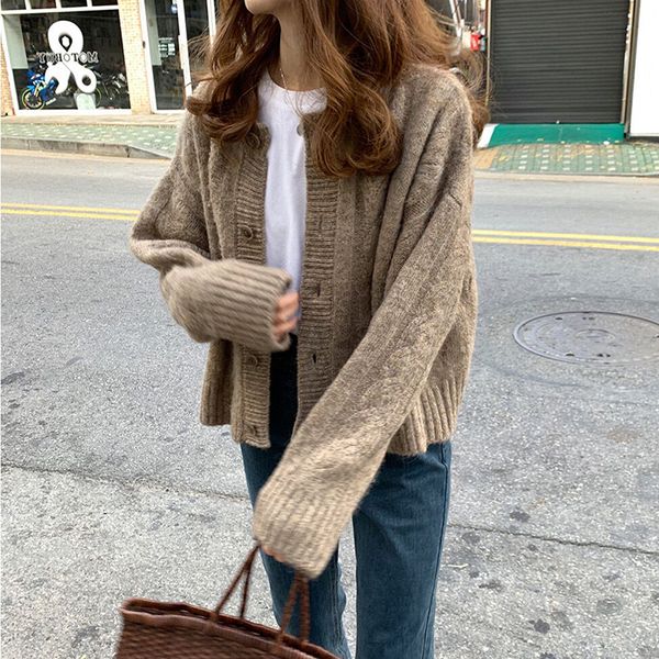 cardigan women sweater solid korean outwears single breasted knitted spring autumn 2021 clothes long sleeve fashion top, White;black
cardigan women sweater solid korean outwears single breasted knitted spring autumn 2021 clothes long sleeve fashion top, White;black