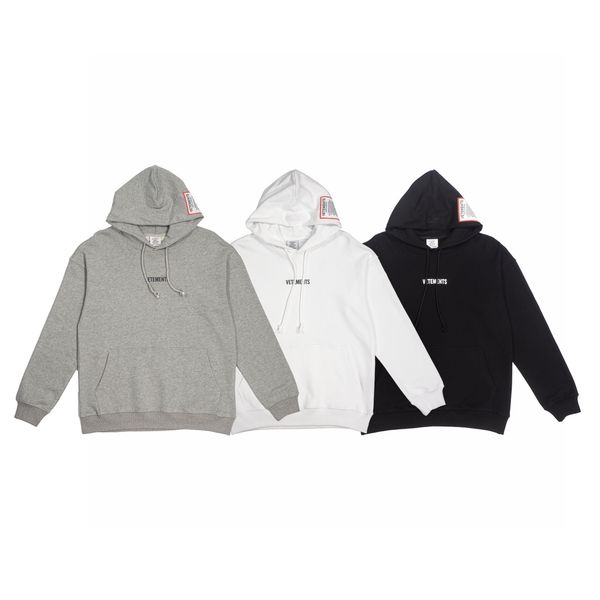 vetements big label in hat hoodie winter vetements high street leisure hooded with letters on the front, Black
vetements big label in hat hoodie winter vetements high street leisure hooded with letters on the front, Black