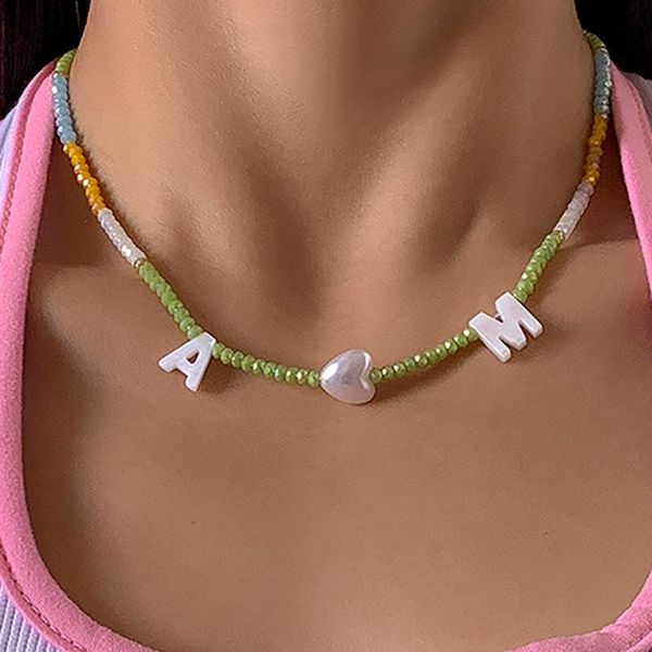 chains shell letter pearl beaded necklace jewelry choker collares chain streetwear bijoux femme pendant bohemian accessories, Silver
chains shell letter pearl beaded necklace jewelry choker collares chain streetwear bijoux femme pendant bohemian accessories, Silver