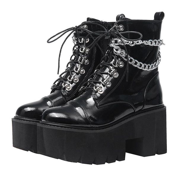 boots 2021 autumn women fashion round toe thick platform chain short female ankle trend style black british
boots 2021 autumn women fashion round toe thick platform chain short female ankle trend style black british