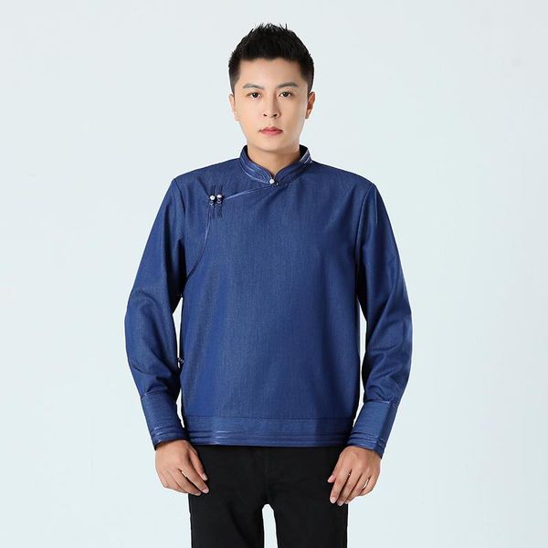 ethnic clothing tang suit chinese style men stand collar cotton linen long sleeve spring autumn retro asian costume, Red
ethnic clothing tang suit chinese style men stand collar cotton linen long sleeve spring autumn retro asian costume, Red