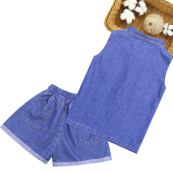 girls summer clothes denim vest + short teenage girls clothing casual style girls clothes set 2021 childrens clothing, White
girls summer clothes denim vest + short teenage girls clothing casual style girls clothes set 2021 childrens clothing, White