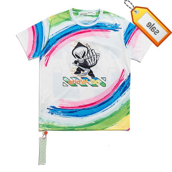 2022 summer off new trend printing animation short sleeve round neck t-shirt for men and women, White;black
2022 summer off new trend printing animation short sleeve round neck t-shirt for men and women, White;black