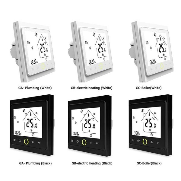 smart home control touch wifi thermostat temperature controller for water electric floor heating water/gas boiler app voice
smart home control touch wifi thermostat temperature controller for water electric floor heating water/gas boiler app voice