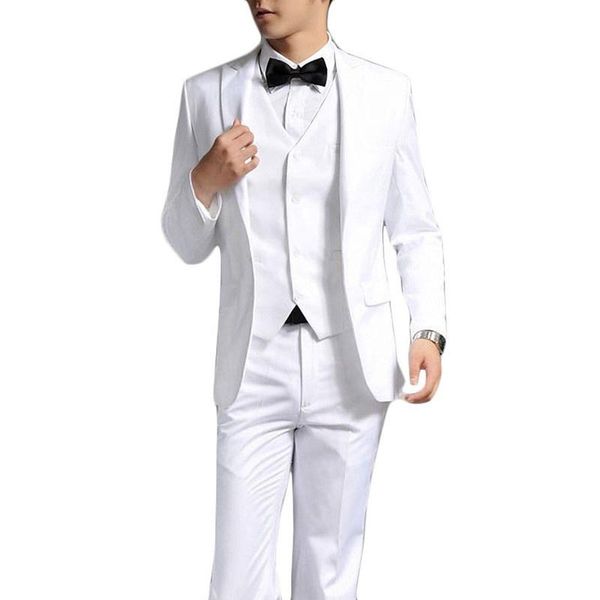 men's suits & blazers black three buttons formal fashion terno masculino notch lapel costume made 3pieces(jacket+pant+vest+tie), White;black
men's suits & blazers black three buttons formal fashion terno masculino notch lapel costume made 3pieces(jacket+pant+vest+tie), White;black