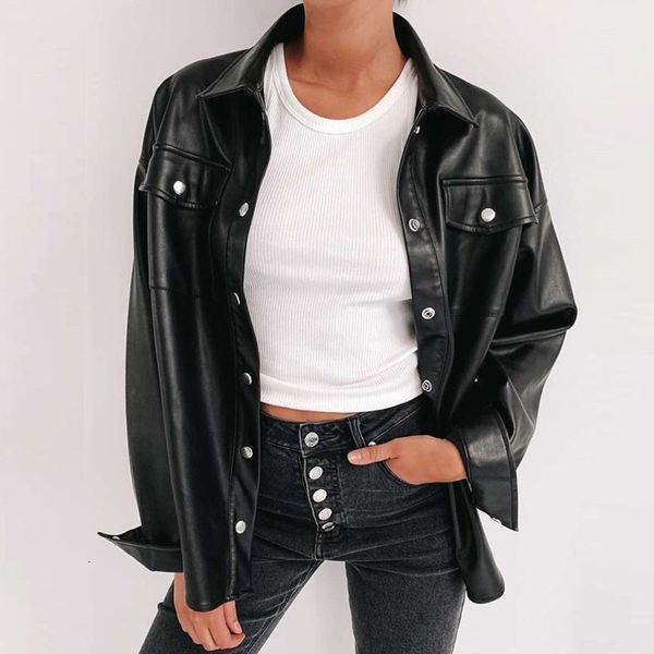 faux plutonium loose false elegant leather jacket gothic women's blouses fashion black street 2021, Black;brown
faux plutonium loose false elegant leather jacket gothic women's blouses fashion black street 2021, Black;brown
