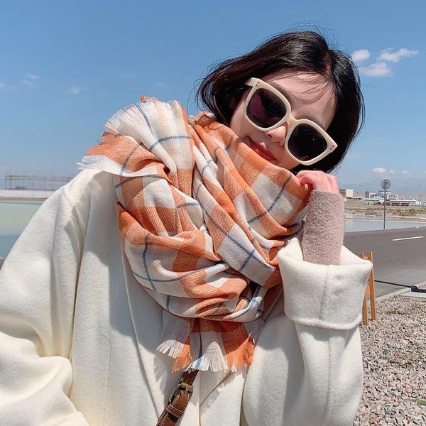 scarves 2021 thick scarf warm winter women cashmere pashmina shawl lady wrap foulard blanket outdoor plaid fashion hijab, Blue;gray
scarves 2021 thick scarf warm winter women cashmere pashmina shawl lady wrap foulard blanket outdoor plaid fashion hijab, Blue;gray