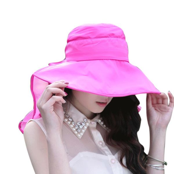women summer casual neck protection visor floppy foldable wide brim beach sun hat adjustable dome fishing outdoor anti uv hats, Blue;gray
women summer casual neck protection visor floppy foldable wide brim beach sun hat adjustable dome fishing outdoor anti uv hats, Blue;gray