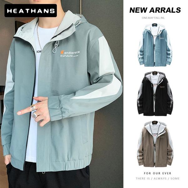 men's jackets hoodies jacket spring autumn korean fashion color contrast coats male zipper hooded men tooling clothes, Black;brown
men's jackets hoodies jacket spring autumn korean fashion color contrast coats male zipper hooded men tooling clothes, Black;brown