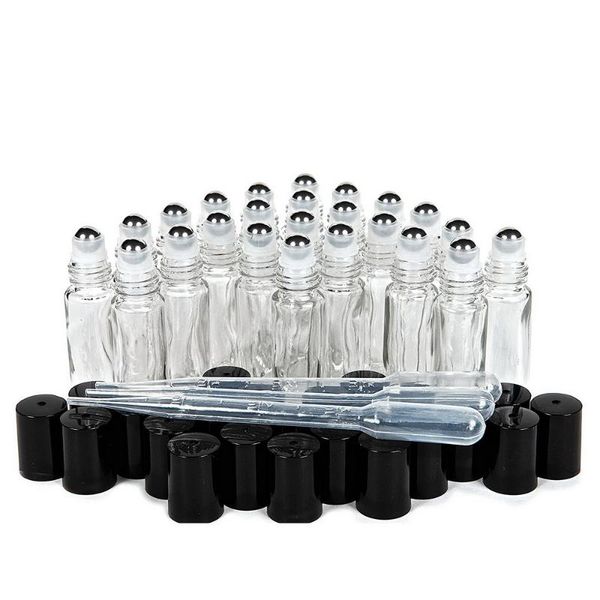 10ml plain clear glass perfume roll on bottle with stainless steel roller ball black cap lid for essential oil packing bottles
10ml plain clear glass perfume roll on bottle with stainless steel roller ball black cap lid for essential oil packing bottles