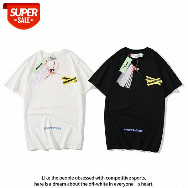 ow off yellow striped letter graffiti printing white loose short-sleeved european and american street fashion brand men women hedging #gp6e, White;black
ow off yellow striped letter graffiti printing white loose short-sleeved european and american street fashion brand men women hedging #gp6e, White;black