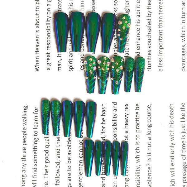 false nails nail stickers glue super long coffin armor dark green ballet diamond wearing art light easy to replace soyw889, Red;gold
false nails nail stickers glue super long coffin armor dark green ballet diamond wearing art light easy to replace soyw889, Red;gold