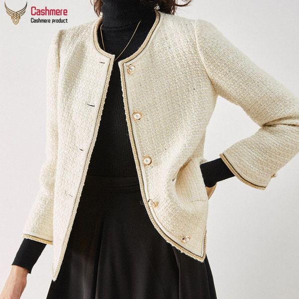 women's jackets jacket wool round neck white small fragrant bright silk female 2021 autumn elegant, Black;brown
women's jackets jacket wool round neck white small fragrant bright silk female 2021 autumn elegant, Black;brown