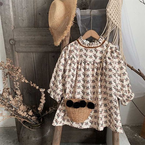 arrival spring autumn toddler kids long sleeve floral dress for girls baby korean style straight dress children clothing 211027, Red;yellow
arrival spring autumn toddler kids long sleeve floral dress for girls baby korean style straight dress children clothing 211027, Red;yellow