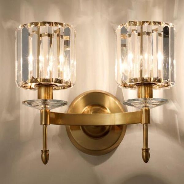 wall lamps copper color crystal lamp for living room bedroom balcony corridor e14 bulbs double head lights home decor 110v 220v
wall lamps copper color crystal lamp for living room bedroom balcony corridor e14 bulbs double head lights home decor 110v 220v