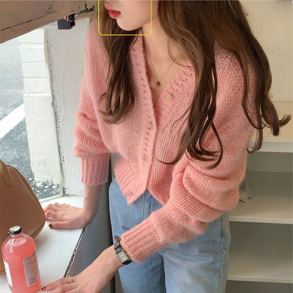 4colors korean sweet style women spring autumn v neck soft knitted cardigan sweater coat female outwear long sleeve (x1887 210423, White
4colors korean sweet style women spring autumn v neck soft knitted cardigan sweater coat female outwear long sleeve (x1887 210423, White