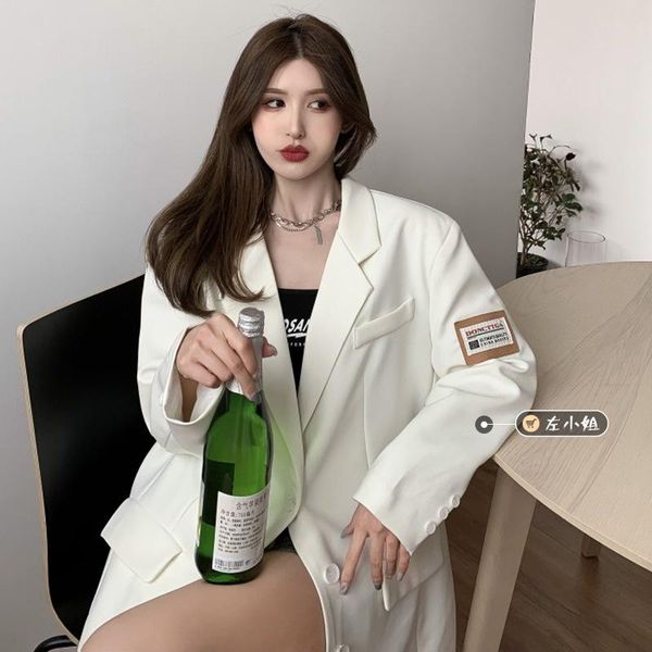 women's suits & blazers hong kong style white suit coat women's spring and autumn fried street chic loose temperament black small p, White;black
women's suits & blazers hong kong style white suit coat women's spring and autumn fried street chic loose temperament black small p, White;black