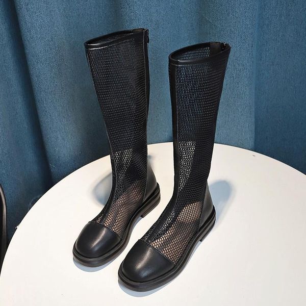 boots 2021 fashion long summer square heel high breathable braided mesh knee-length women shoes, Black
boots 2021 fashion long summer square heel high breathable braided mesh knee-length women shoes, Black