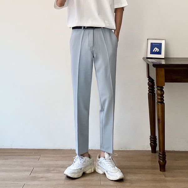 men's pants summer blue suit slim fashion business society mens dress korean straight casual men trousers m-2xl 3wec, Black
men's pants summer blue suit slim fashion business society mens dress korean straight casual men trousers m-2xl 3wec, Black