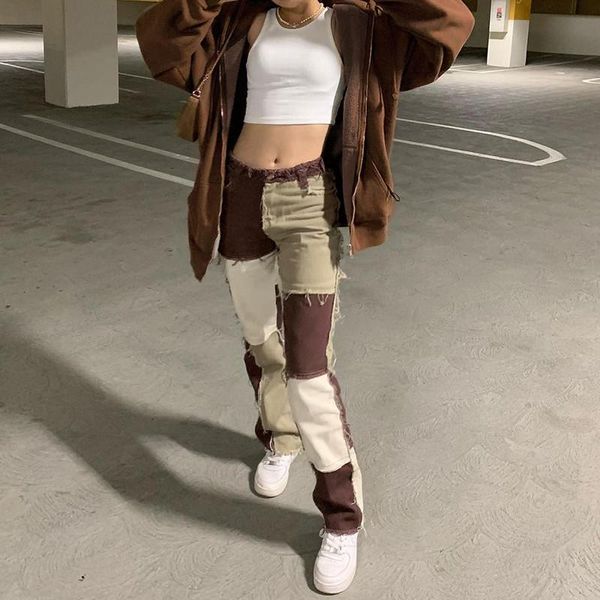 women's jeans brown straight y2k for girls female fashion patched women vintage denim pants 2021 high waisted trouser harajuku capris, Blue
women's jeans brown straight y2k for girls female fashion patched women vintage denim pants 2021 high waisted trouser harajuku capris, Blue