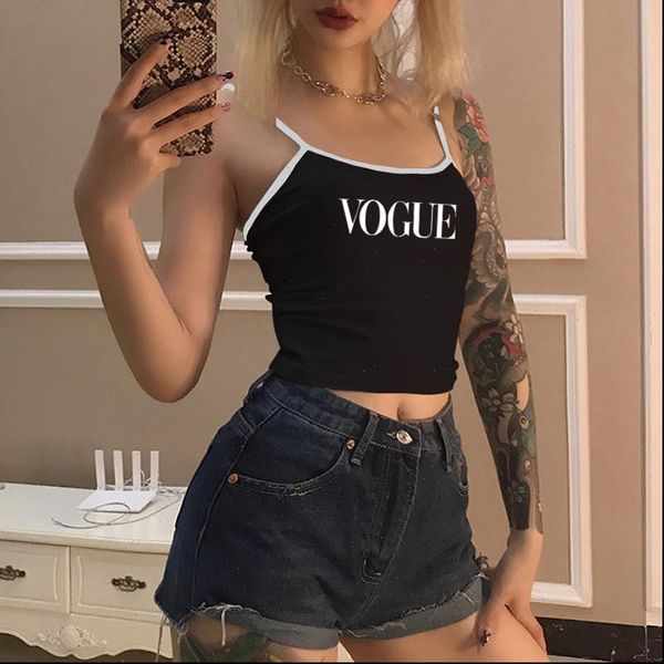 vogue print women tanks tank crop fashion basic casual sleeveless camis girls cropped tee camisole femme, White
vogue print women tanks tank crop fashion basic casual sleeveless camis girls cropped tee camisole femme, White