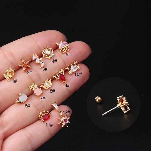 stud 1piece ocean fishes earrings for teens little girl ear cuffs 2021 trend jewelry piercing cute whale crab women, Golden;silver
stud 1piece ocean fishes earrings for teens little girl ear cuffs 2021 trend jewelry piercing cute whale crab women, Golden;silver