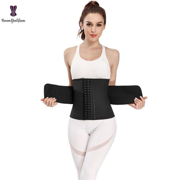 women's shapers women latex corset waist trainer 9 steel boned cincher sport running shapewear, Black;white
women's shapers women latex corset waist trainer 9 steel boned cincher sport running shapewear, Black;white