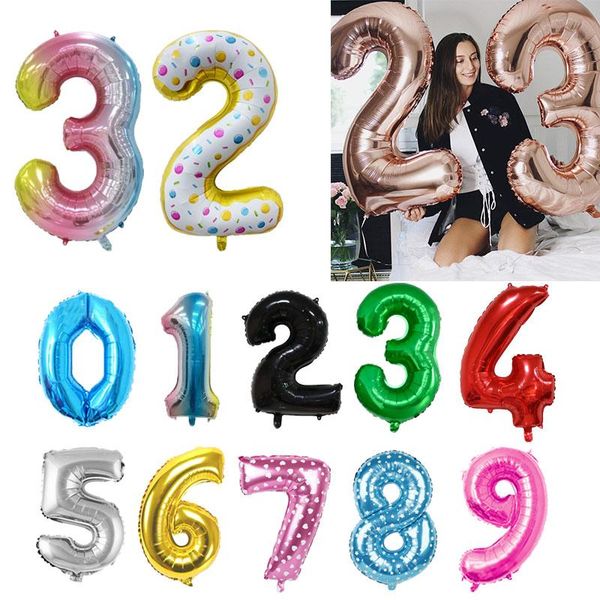 32inch 80cm number foil balloons digit ball figure helium balloon birthday party decorations wedding anniversary supplies decoration
32inch 80cm number foil balloons digit ball figure helium balloon birthday party decorations wedding anniversary supplies decoration