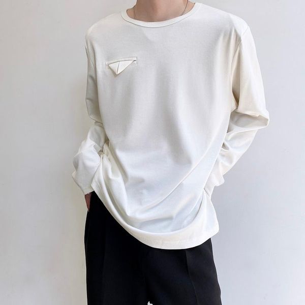 men's hoodies & sweatshirts 2021 autumn korean style black white solid color sweatshirt men casual loose o-neck hedging for men,m-xl 
men's hoodies & sweatshirts 2021 autumn korean style black white solid color sweatshirt men casual loose o-neck hedging for men,m-xl