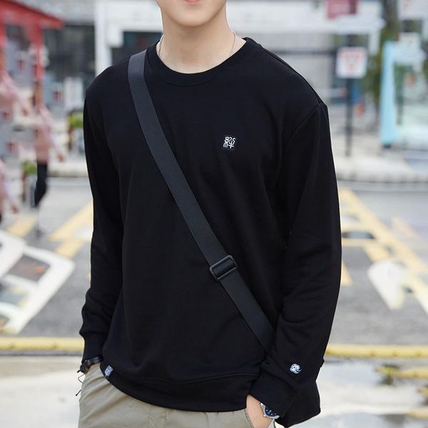 men's hoodies & sweatshirts spring autumn men solid color round neck loose style trendy casual hoodless long sleeve male simple clothi, Black
men's hoodies & sweatshirts spring autumn men solid color round neck loose style trendy casual hoodless long sleeve male simple clothi, Black