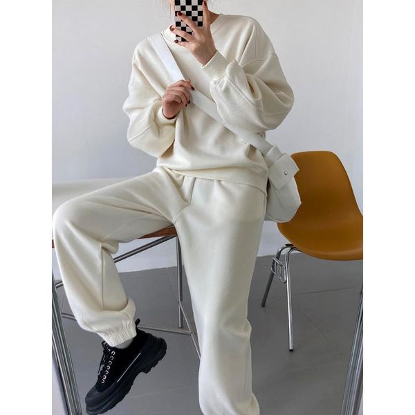 women's two piece pants sports loose sweatshirt + sweat set tracksuit women spring autumn white orange gray
women's two piece pants sports loose sweatshirt + sweat set tracksuit women spring autumn white orange gray