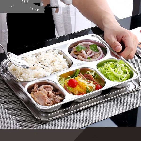 dinnerware sets 304 stainless steel plate rectangular snack student canteen divided lunch box kindergarten children's rice
dinnerware sets 304 stainless steel plate rectangular snack student canteen divided lunch box kindergarten children's rice