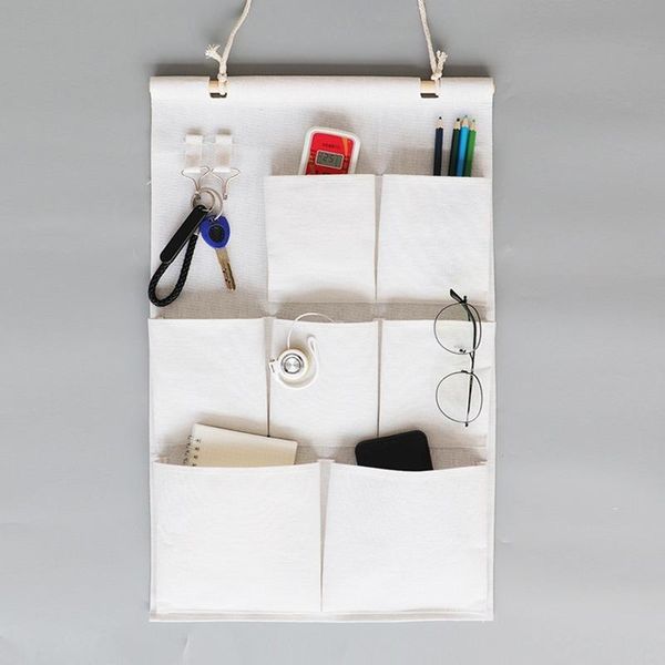 storage bags cotton and linen hanging bag pocket multi-layer debris for home organizer
storage bags cotton and linen hanging bag pocket multi-layer debris for home organizer