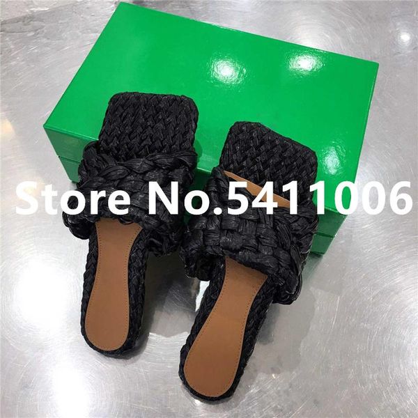 spring summer slippers brand desginer slides shoes women sandals flats design flat raphia woman, Black
spring summer slippers brand desginer slides shoes women sandals flats design flat raphia woman, Black