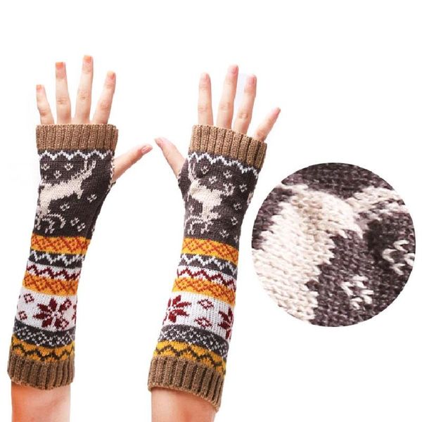 five fingers gloves fashion christmas long half finger women winter warm arm cover fawn snowflake jacquard wool knitted fingerless, Blue;gray
five fingers gloves fashion christmas long half finger women winter warm arm cover fawn snowflake jacquard wool knitted fingerless, Blue;gray