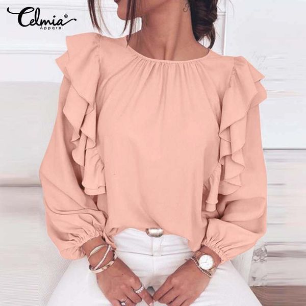 blouses celmia ruffles lantern long sleeve blouses women casual o-neck solid shirts 2021 autumn fahsion party office blusas plus size 7, White
blouses celmia ruffles lantern long sleeve blouses women casual o-neck solid shirts 2021 autumn fahsion party office blusas plus size 7, White