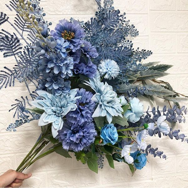 decorative flowers & wreaths 1pcs blue series peony artificial luxury bouquet wedding decoration home table fake flower
decorative flowers & wreaths 1pcs blue series peony artificial luxury bouquet wedding decoration home table fake flower