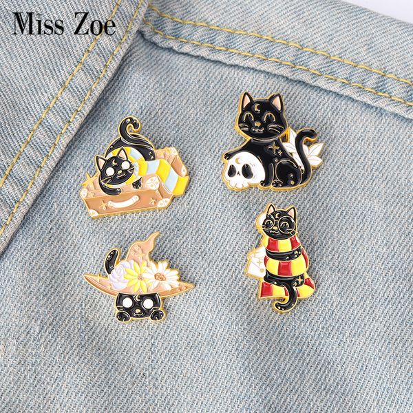 new moon black cat enamel pins custom witchcraft skull cat brooch lapel badge bag gothic jewelry gift for friendsdio chan contact, Gray
new moon black cat enamel pins custom witchcraft skull cat brooch lapel badge bag gothic jewelry gift for friendsdio chan contact, Gray