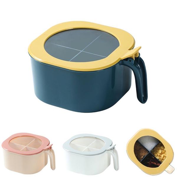 creative household four compartment seasoning box spice jars salt shaker kitchen utensils storage with spoon set plastic bottles &
creative household four compartment seasoning box spice jars salt shaker kitchen utensils storage with spoon set plastic bottles &