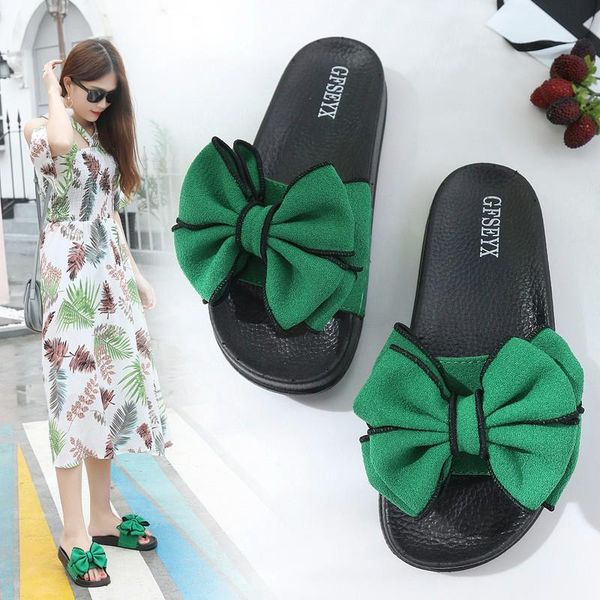 summer women bowknot beach slippers female daily comfy slip on sandals shoes lady bathroom light non-slip platform home slides, Black
summer women bowknot beach slippers female daily comfy slip on sandals shoes lady bathroom light non-slip platform home slides, Black