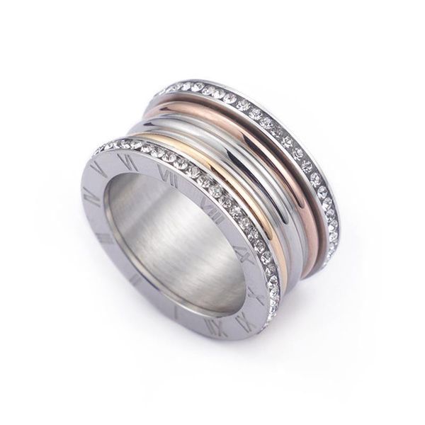 colors stainless steel bague femme trendy cubic zircon wedding rings for women roman numerals anillos mujer jewelry cluster, Golden;silver
colors stainless steel bague femme trendy cubic zircon wedding rings for women roman numerals anillos mujer jewelry cluster, Golden;silver