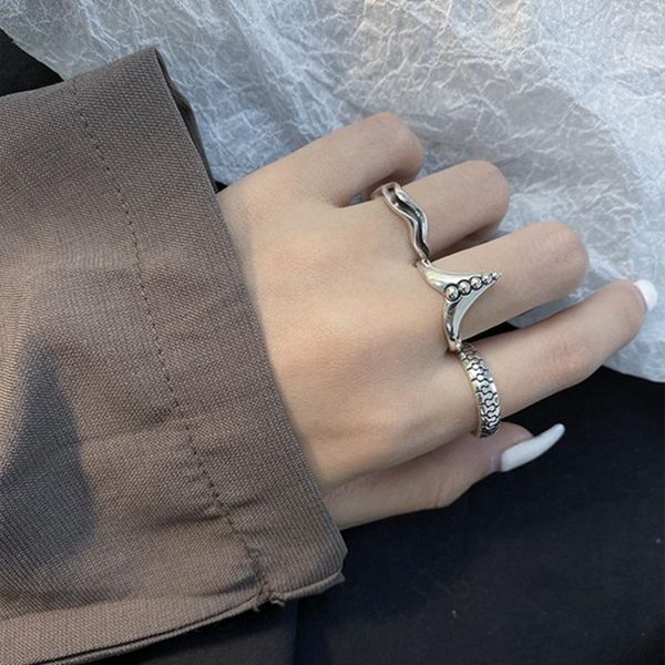 cluster rings silvology 925 sterling silver wave bead retro do the old texture japan korea design punk for women hiphop jewelry, Golden;silver
cluster rings silvology 925 sterling silver wave bead retro do the old texture japan korea design punk for women hiphop jewelry, Golden;silver