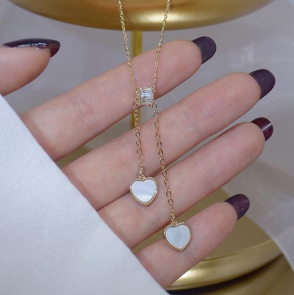 14k real gold shining bling zircon pendant necklaces for women clavicle chain charm wedding shell heart jewelry chains, Silver
14k real gold shining bling zircon pendant necklaces for women clavicle chain charm wedding shell heart jewelry chains, Silver