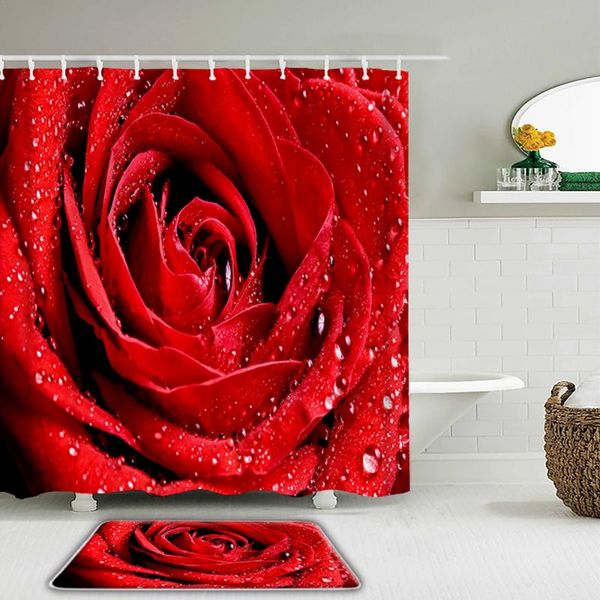 shower curtains 2pcs/set beautiful red rose flower curtain set bathroom waterproof fabric non-slip mat toilet
shower curtains 2pcs/set beautiful red rose flower curtain set bathroom waterproof fabric non-slip mat toilet