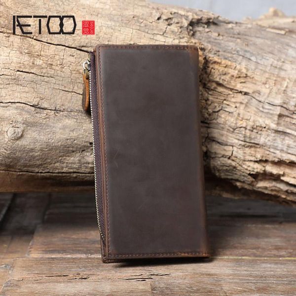 retro crazy horse leather long wallet, men's mobile phone bag, handmade multi-card wallet wallets, Red;black
retro crazy horse leather long wallet, men's mobile phone bag, handmade multi-card wallet wallets, Red;black